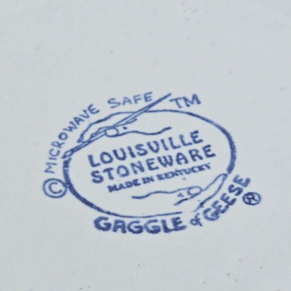 Vtg Set Of 3 Louisville Stoneware Gaggle of Geese Goose Canisters No Lids 6.5" - Picture 11 of 15